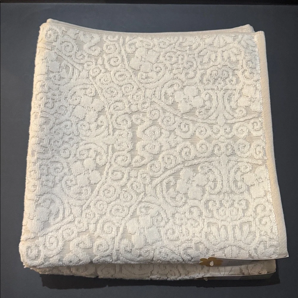 6pc PERI HOME Scroll Pattern 100% Cotton Bath Towel Set - Linen - Bryce